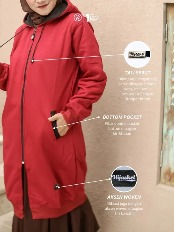 Hijacket® BASIC Maroon Black